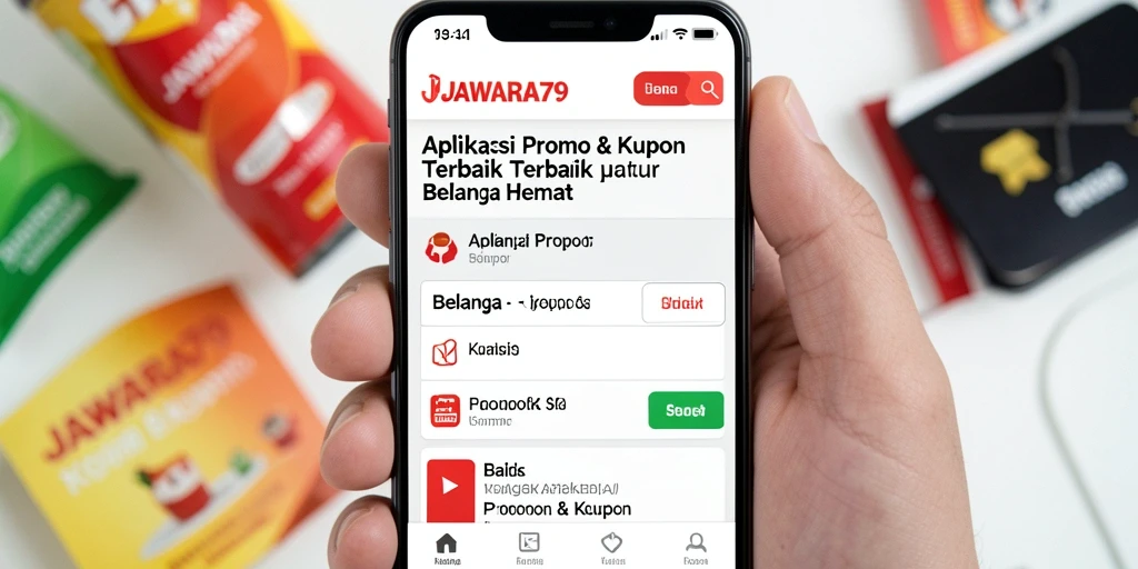 Antarmuka aplikasi JAWARA79 lengkap dengan kupon dan promo menarik.