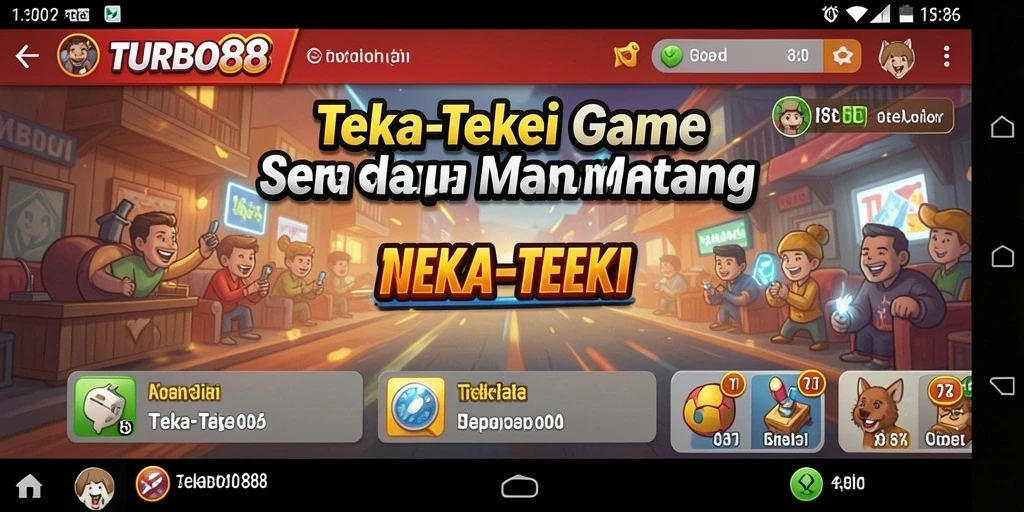 Tampilan antarmuka permainan Teka-Teki yang menarik dan interaktif.