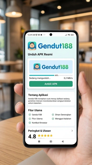 Tampilan halaman APK gendut188